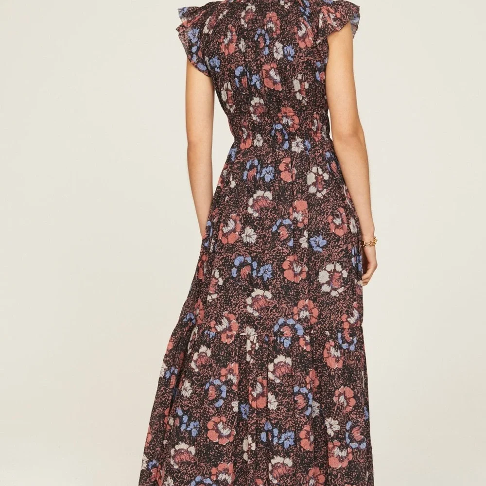 Cleobella Floral Maxi Dress - Black, Red, Blue - Picture 4 of 6